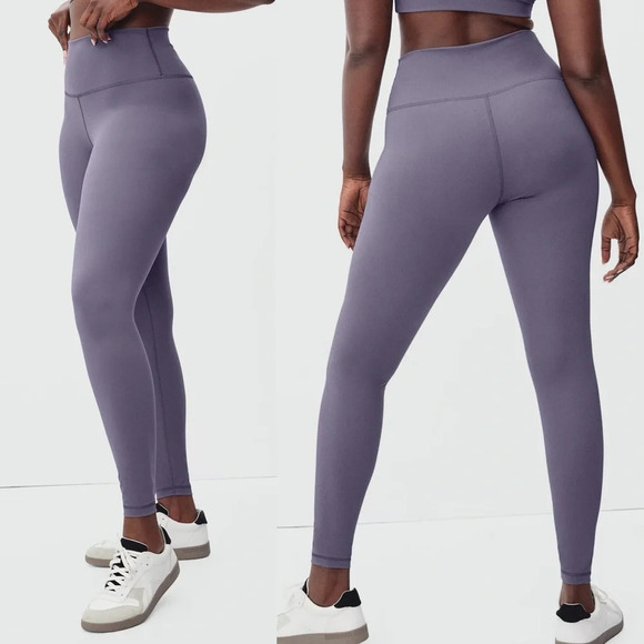 Everlane Dusty Purple Plum High Rise Perform Ankle Leggings Size Medium - Picture 1 of 12